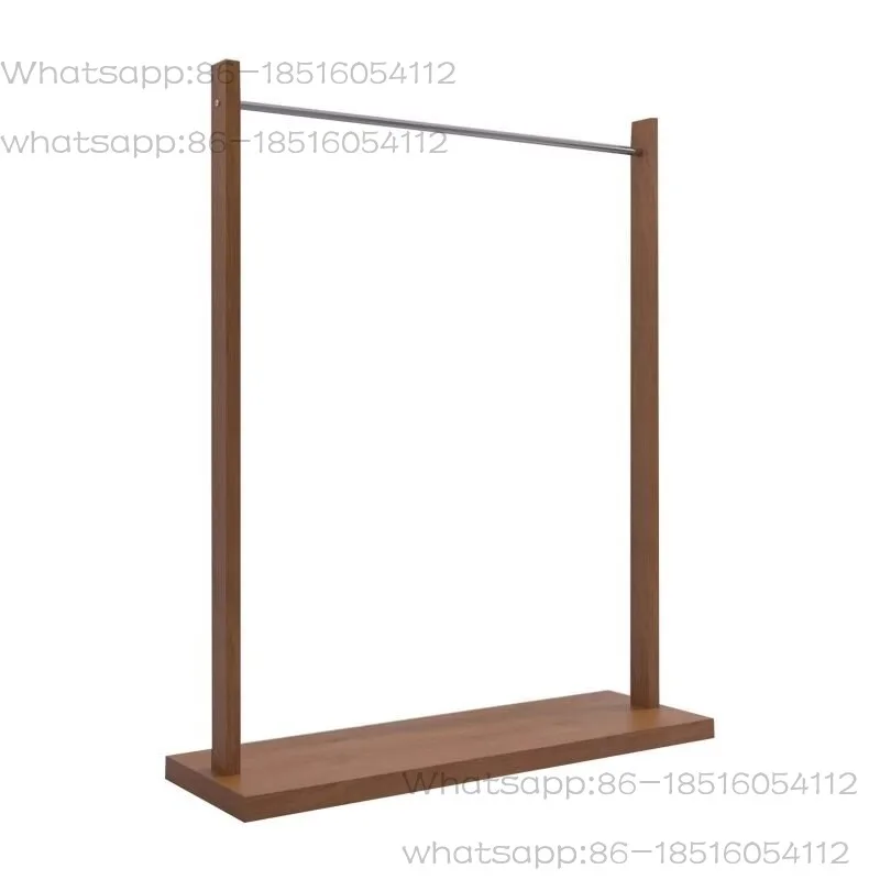 

Clothing store display rack Buyer's store antique style floor shelf walnut color