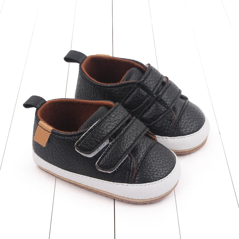 2025 신상 유아 캐주얼 스니커즈 봄 가을 부드러운 PU 및 TPR 밑창 미끄럼 방지 고품질 인기 상품 (0-18개월)