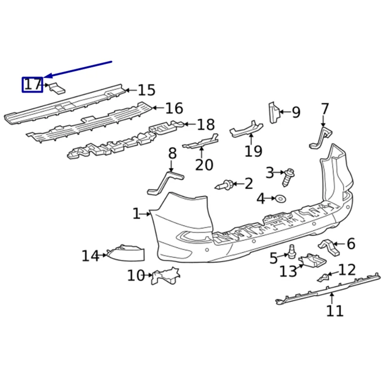 

A60E-Car Jack Box Hole Cover Rear Bumper Trim Cover Component 58766-60030 For Toyota Prado 2009-2020 For Lexus GX 2010-2017