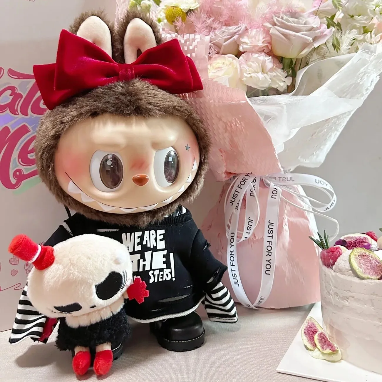 

Original 38cm Authentic Labubu Vinyl Doll Catch Me Lf You Like Me Series Labubu Handmade Model Girl Valentine'S Day Toy Gift