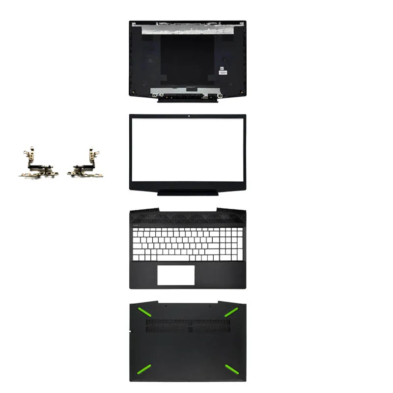 

Green Laptop Top Case LCD Back Cover For HP Pavilion 15 15-CX 15-CX0001la Front Bezel Hinges Palmrest Lower Bottom Case