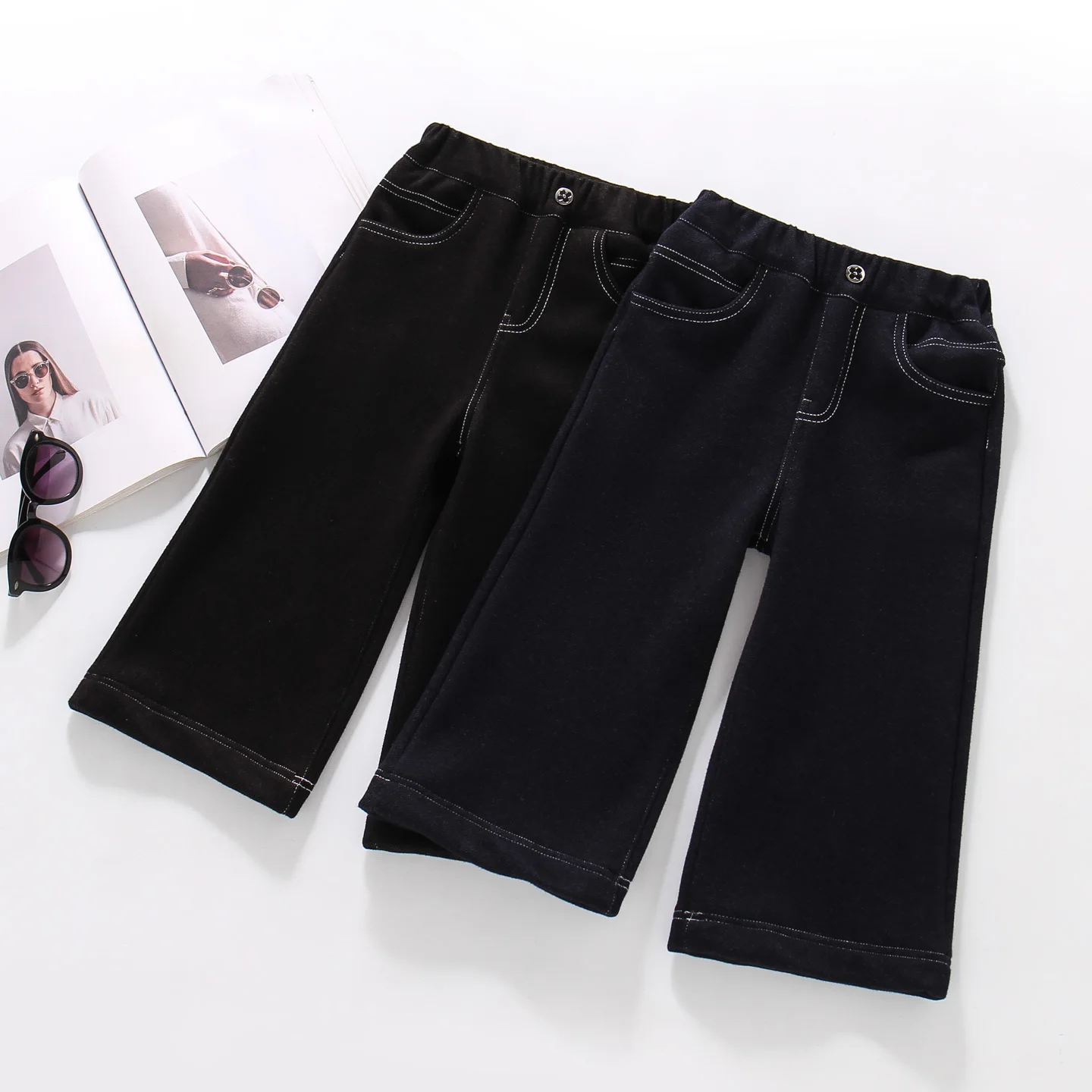

Boys' Jeans 2025 New Children's Winter Street Style Casual Pants Baby Winter Trendy Boys' Trousers