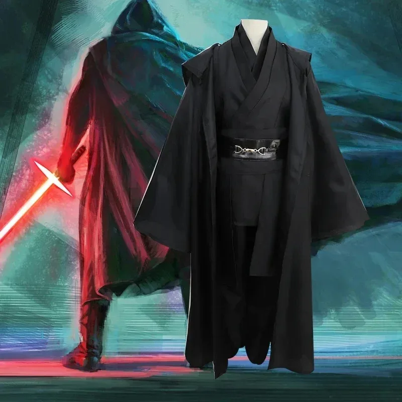 

2025 Halloween Cosplay Anakin Skywalker Suit for Men and Women, Jedi Knight Suit, Uniform, Cape, Halloween Party Costume