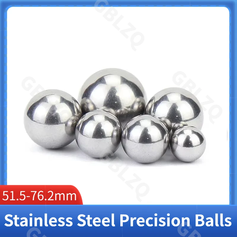 Stainless Steel Precision Balls 51.5-76.2mm High Precision Bearing Roller Balls Solid Polished Ball