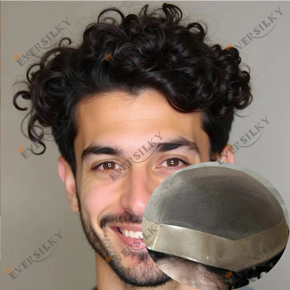 24 مللي متر 20 مللي متر 26 مللي متر الرجال الشعر المستعار سوبر دائم غرامة أحادية الدانتيل هيربيسي اليورو شقراء براون أسود واقعية الشعر البشري خط الشعر الطبيعي