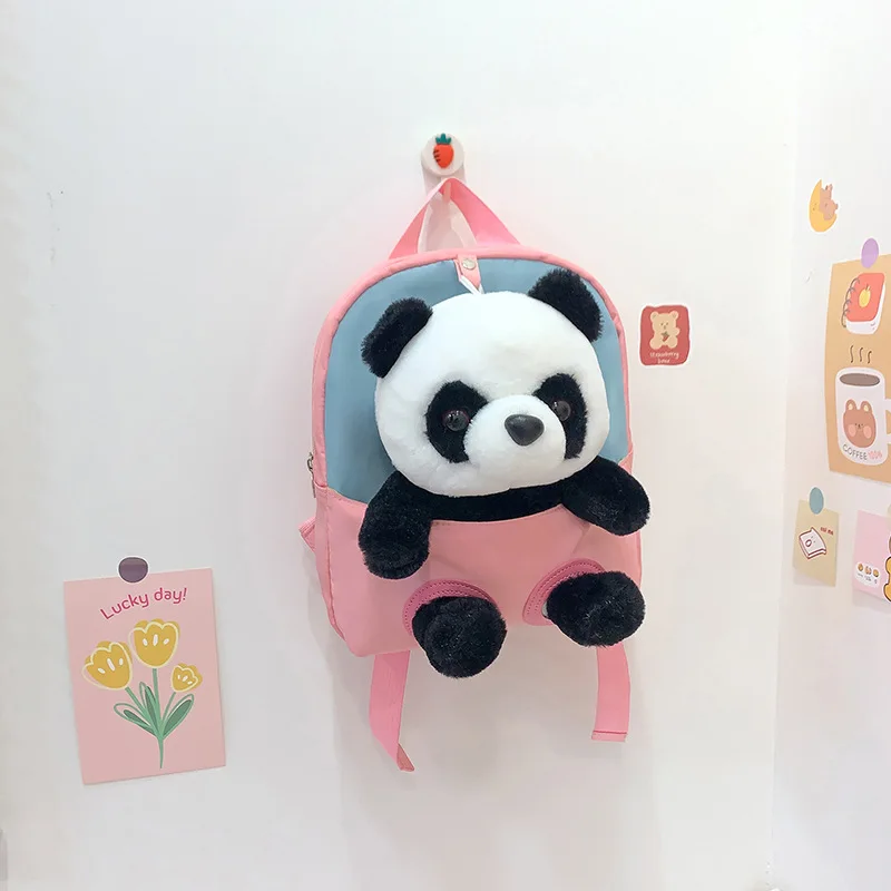 Small Cartoon Backpack for Children Cute Panda Kids Backpack Casual School Backpacks for Girls Brand Kindergarten Bag Girls