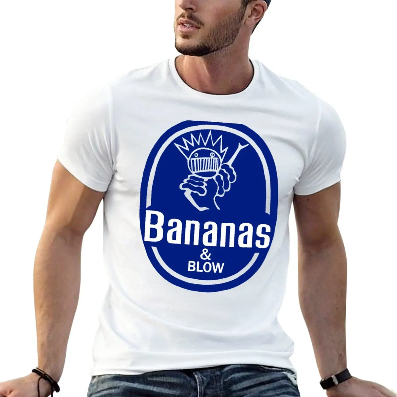 Bananas-and-Blow T-Shirt plus size t shirts cute clothes summer top animal print shirt for boys fitted t shirts for men