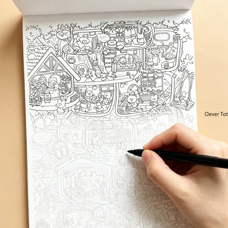 Ein Dekompressions-Malbuch zum Kopieren und Ausmalen mit Graffiti-Motiven, 24 verschiedene Muster, geeignet für künstlerische Gestaltung oder als Kunstgeschenk. – Detail 6