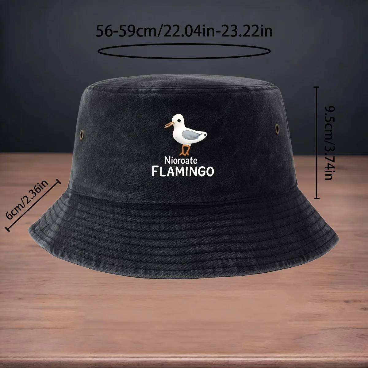 High-Quality Printed Seagull Nioroate FLAMINGO Pattern Fisherman Hat Fishing Lure Essential Fishing Cap Foldable Storage Easy to