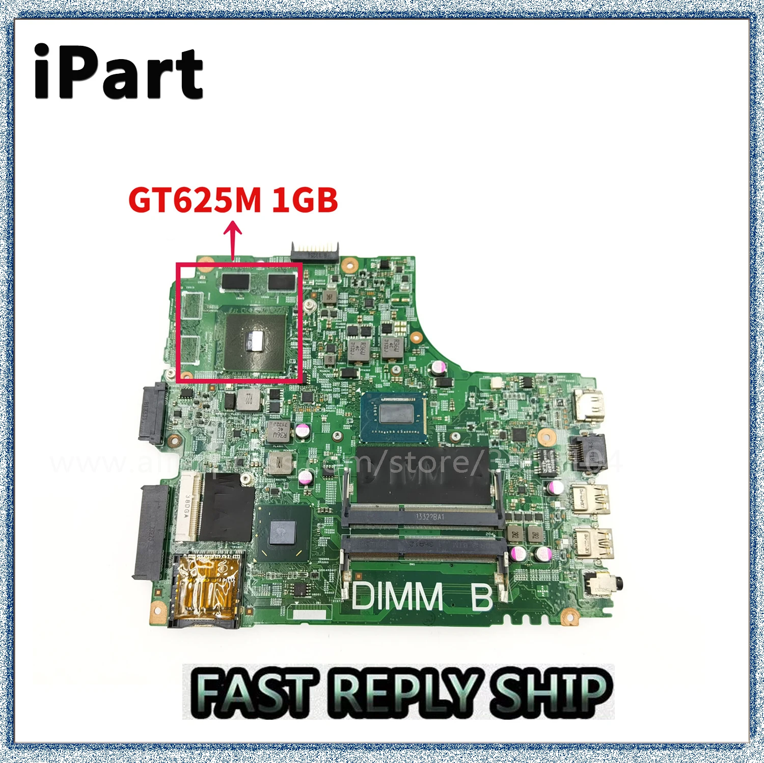 

For Dell 2421 3421 5421 Motherboard I5-3337U DNE40-CR CN-055NJX 055NJX 55NJX