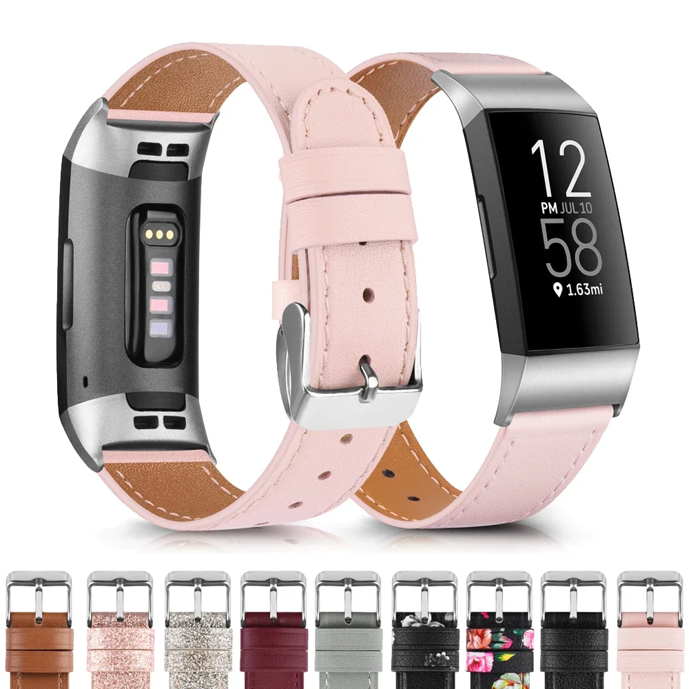

Genuine Leather Band For Fitbit Charge 2/Charge 3/Charge 4/Charge 3 SE Strap Bracelet Watchband For Fitbit Charge 4 3 SE Band