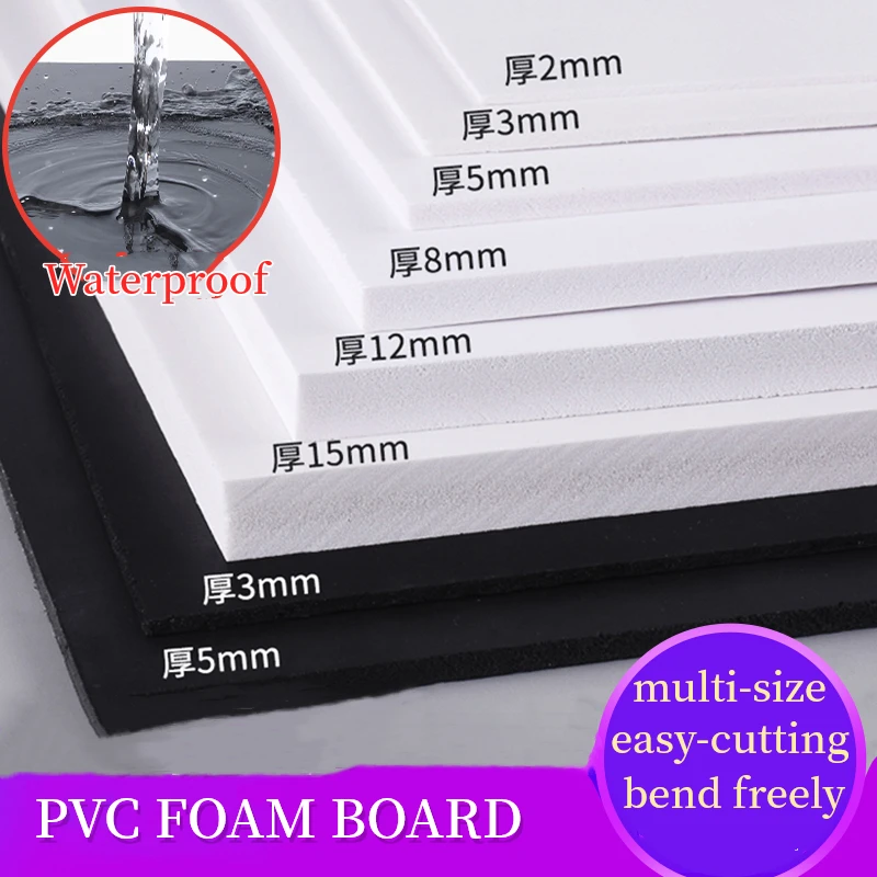 5pcs PVC Craft Foam Board Polystyrene Plate PVC Foam Sheet Styrofoam Plate Architecture Model Building Kit Construction Material