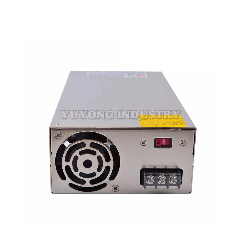 Imagem -02 - Poço Médio Se600 600w Única Fonte de Alimentação de Comutação de Saída 110 220v ac para dc 24v 36v 48v Motorista Meanwell