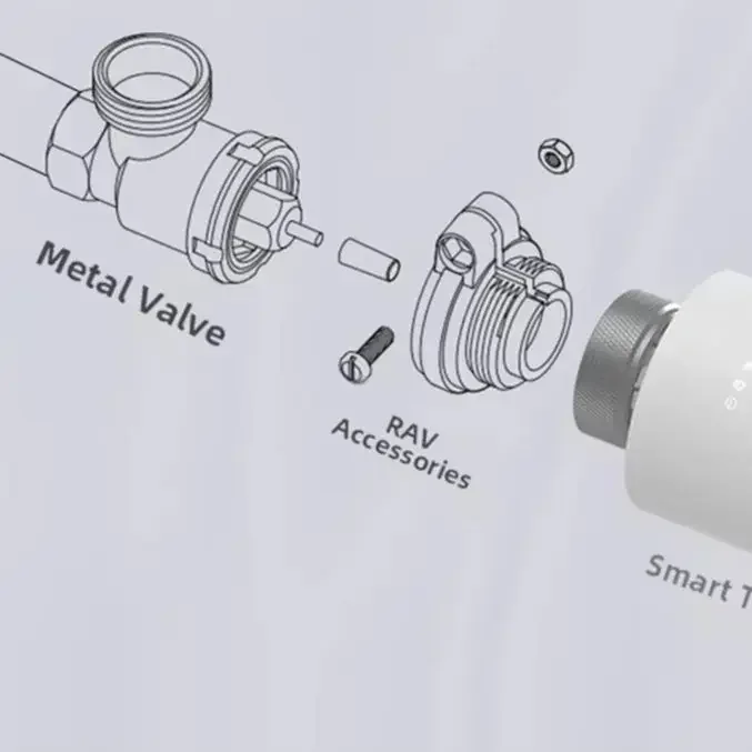 TRV Valve Adapter Connector Applicable To M30*1.5/M28*1.5/M28*1 Designed To Work Seamlessly With M30 X 1.5mm Heated Valves