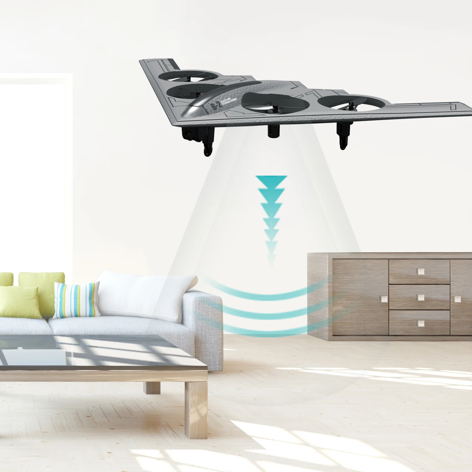 ألعاب i-psy تقليد B2 قاذفة خفية واي فاي FPV طائرة تحكم عن بعد طائرة 2.4G هيكل توربيني تحوم مصباح ليد RC مقاتلة #3