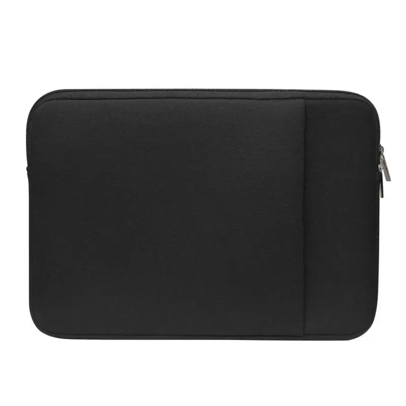 حقيبة كمبيوتر محمول محمولة مع جيب جانبي، حامل كمبيوتر محمول ذو سعة كبيرة مع سحاب متعدد الوظائف لحماية الكمبيوتر