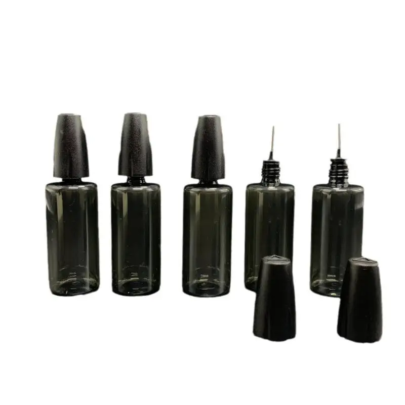 1 Stück Nadel-Typ PET-Nadelröhrchen-Dosierflasche 10/30ml Öl-Infundierter Tattoo-Flüssigkeitsbehälter für Tattoo-Stickerei und Nagelkunst-Klebstoff – Detail 6