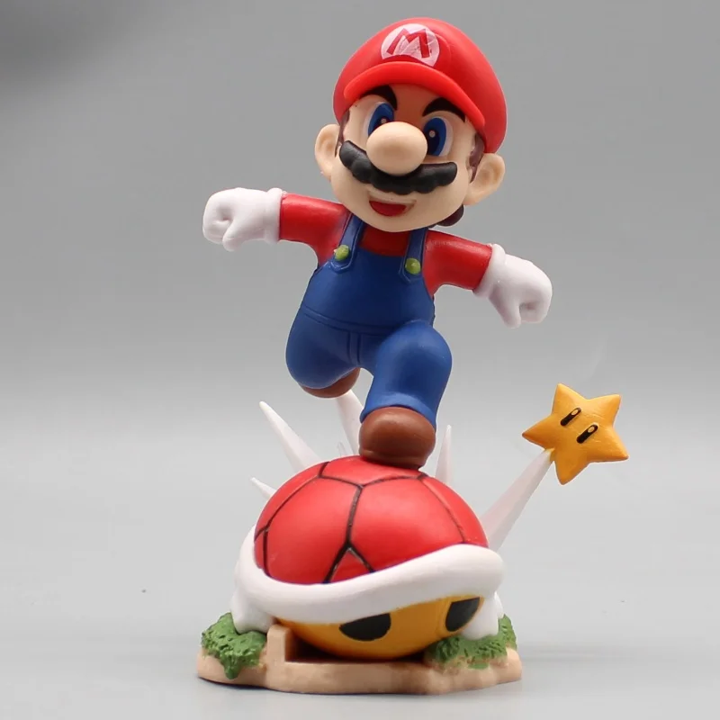 

12cm Anime Super Mario Figure Running Mario Bros Action Figures Statue Figure Pvc Model Collection Doll Decoration Toy Kids Gift