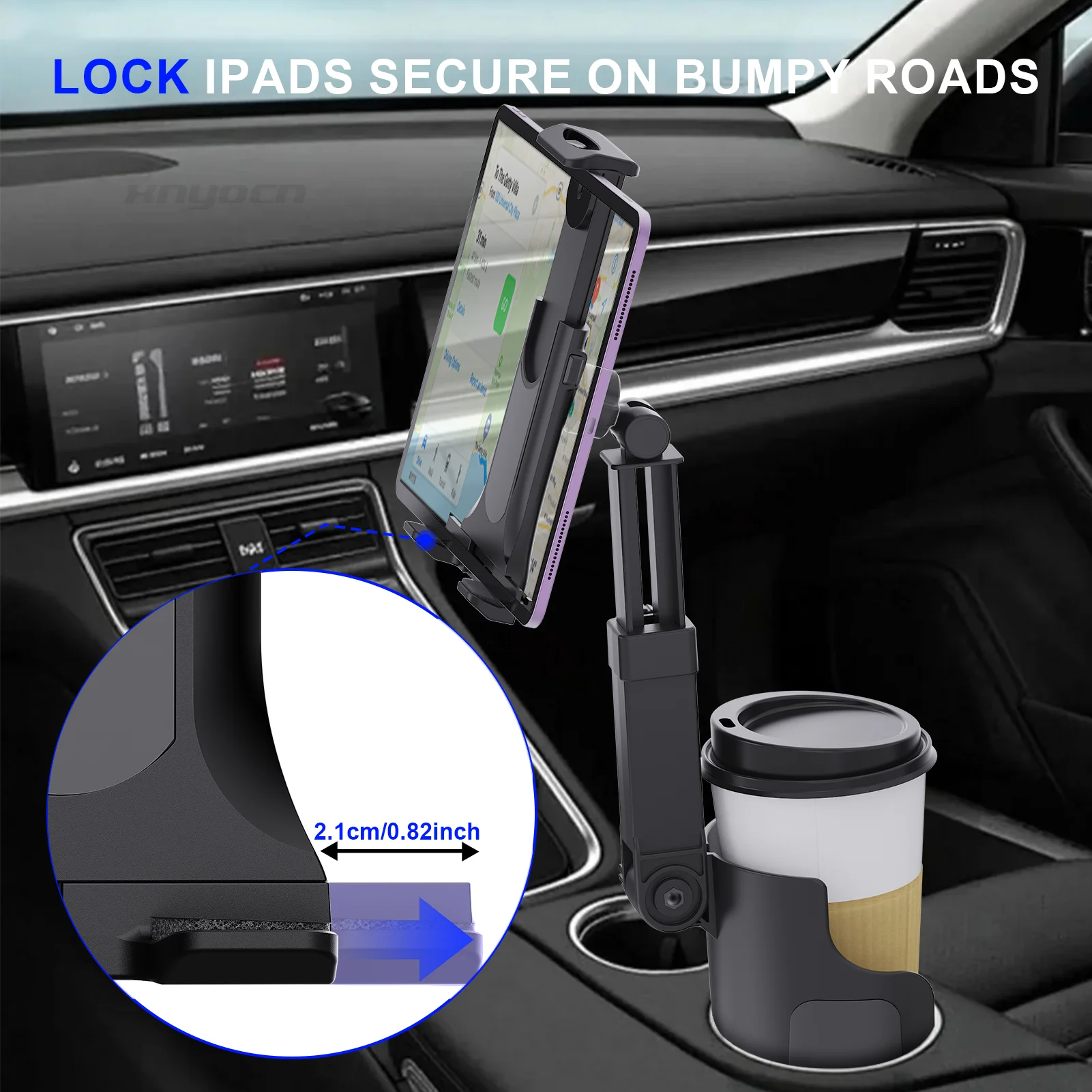 Car Cup Tablet Stand Phone Holder Expander Multifunction Support Adapter for Auto Interior Drink Organizer Storage Accessories