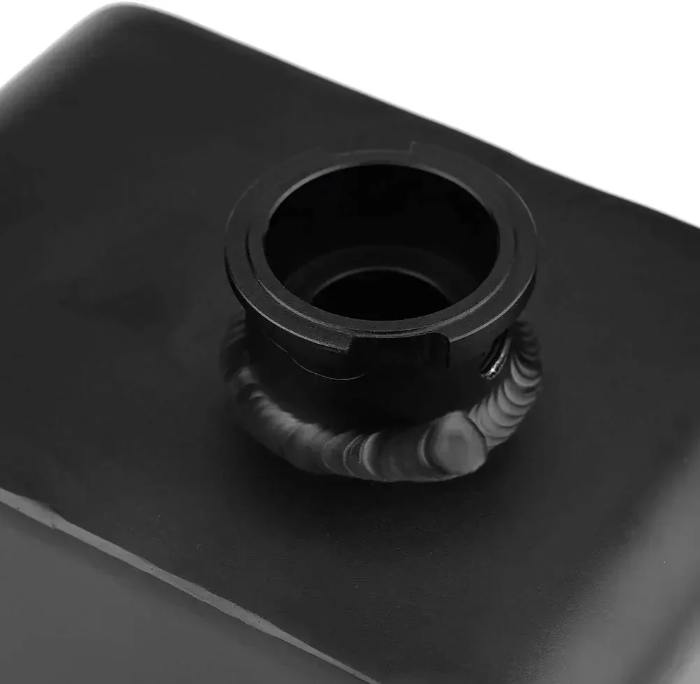 Универсальный 2,5 л алюминиевый сплав водяной радиатор охлаждающей жидкости перелив резервуар для восстановления универсальный расширительный черный серебристый WB-1002