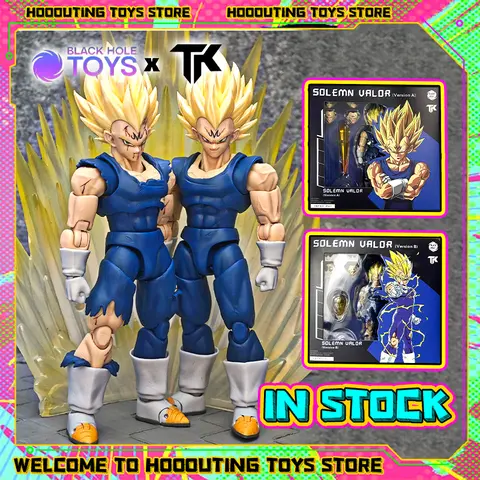 In Stock Black Hole Toys&TK Dragon Ball Anime Figure SHF SSJ Majin Vegeta Full Power Action Figures Collectible Model Gifts Toy