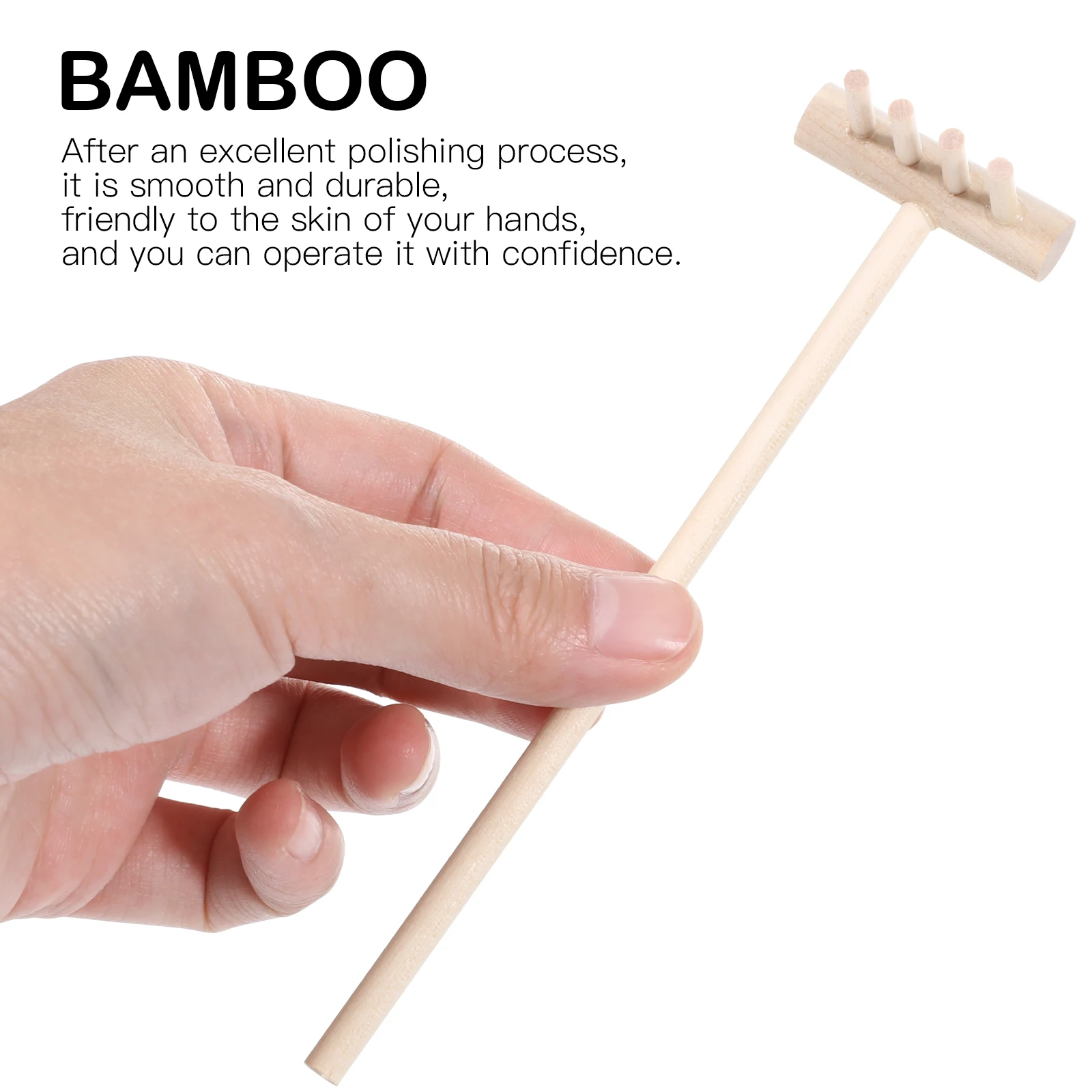 12 Uds. De rastrillos artesanales, herramientas de arena Zen elegantes para jardín, decoración del hogar, rastrillos de arena Zen para paisajismo compacto y suave, juguete