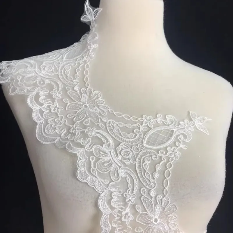 

2 ярда 20 см ребристые кружева серебряные ребристые кружевные свадебные платья вуаль аксессуары кружевные аксессуары