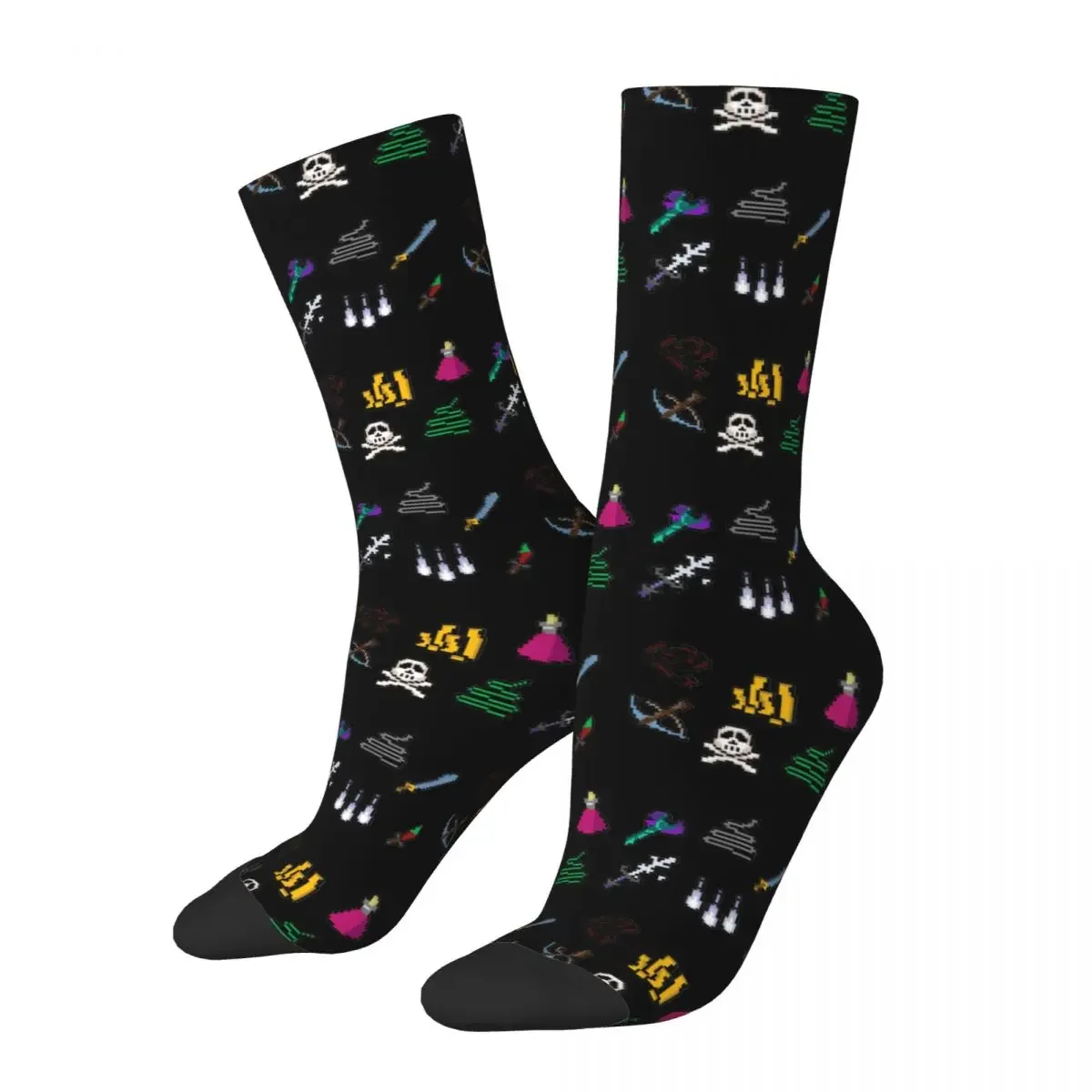 Old School Runescape Player Killing Bundle calcetines Harajuku, medias largas de alta calidad para todas las estaciones, regalos para hombres y mujeres