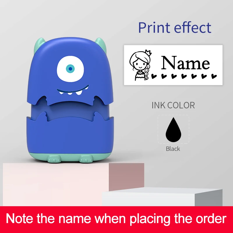 Benutzerdefiniertes Cartoon-Baby-Namenstempel-Set – wiederverwendbar für Baumwoll-/Modal-Kleidung und Schultaschen, ungiftige, wasserfeste Tintenversiegelung