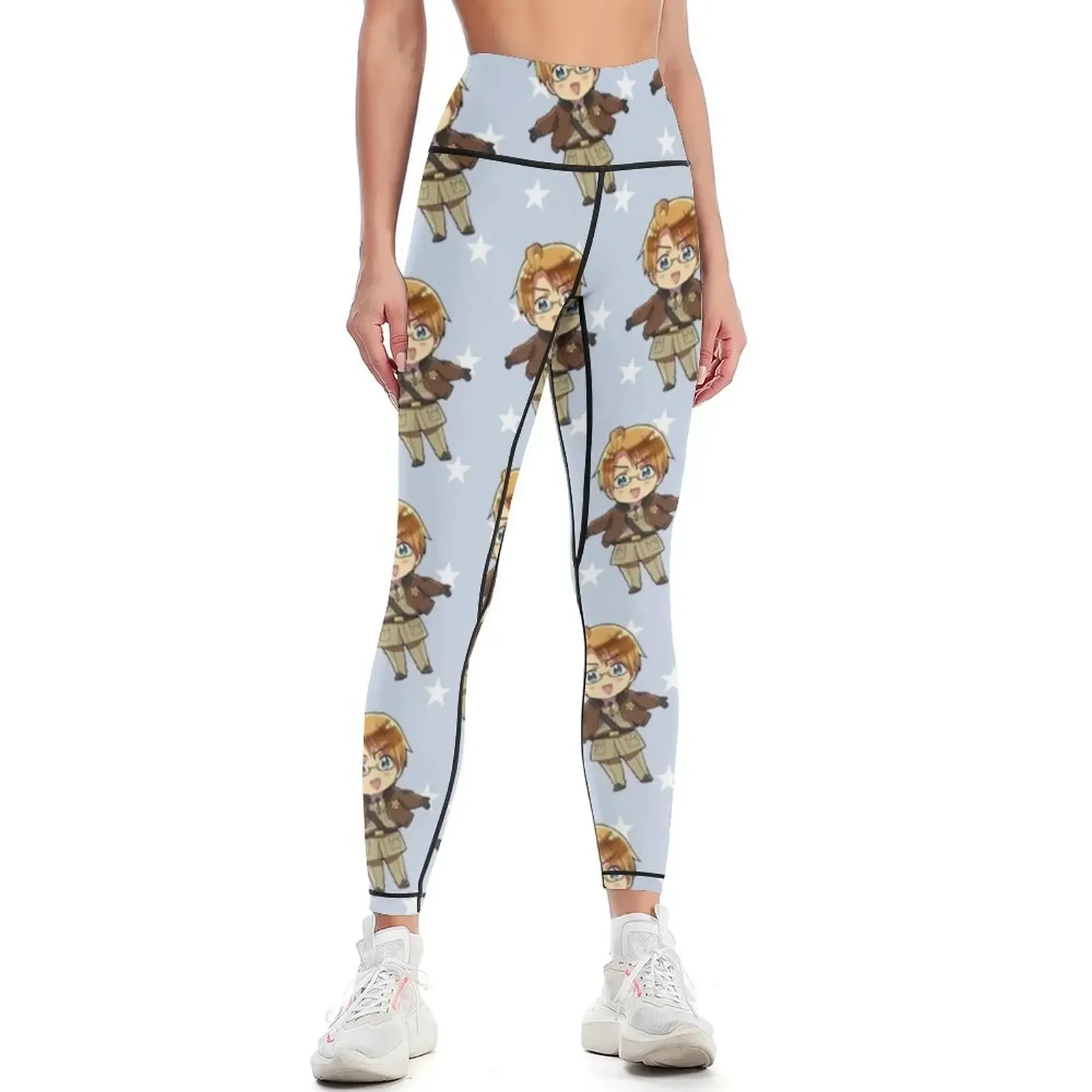 

Hetalia APH America Leggings gym top Female legging pants legging pants raises butt gym wear Womens Leggings