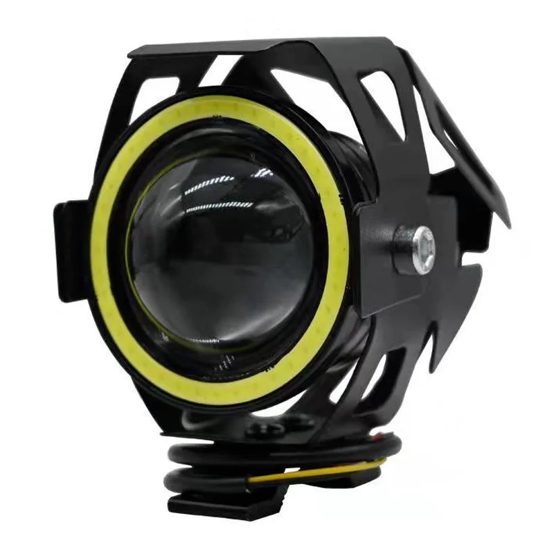Waterproof Motorcycle LED Headlight 3000LMW U7 Motorbike LED Driving Fog Spot Light with Switch
