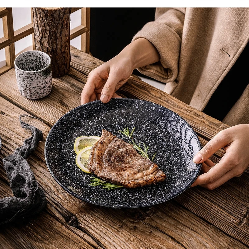 Tableware Ceramic Steak Kitchen 10 Inch Starry Dessert 8