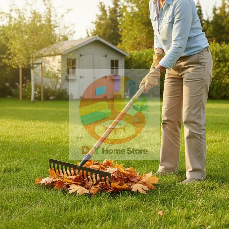 Heavy Duty Stainless Steel Farming Rake 14 Tooth Multifunctional Gardening Tool for Lawn Leaf Hay Collection