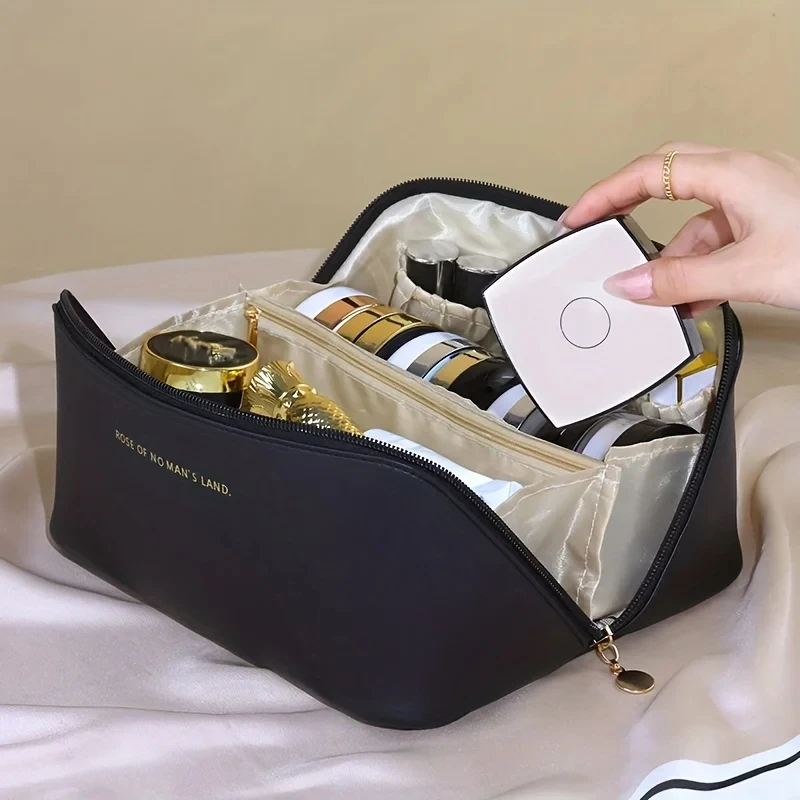 Trousse de maquillage pour femme, grande capacité, règle portable, sensation haut de gamme, célébrité Internet, cosmétiques de voyage, nouveau, 2024