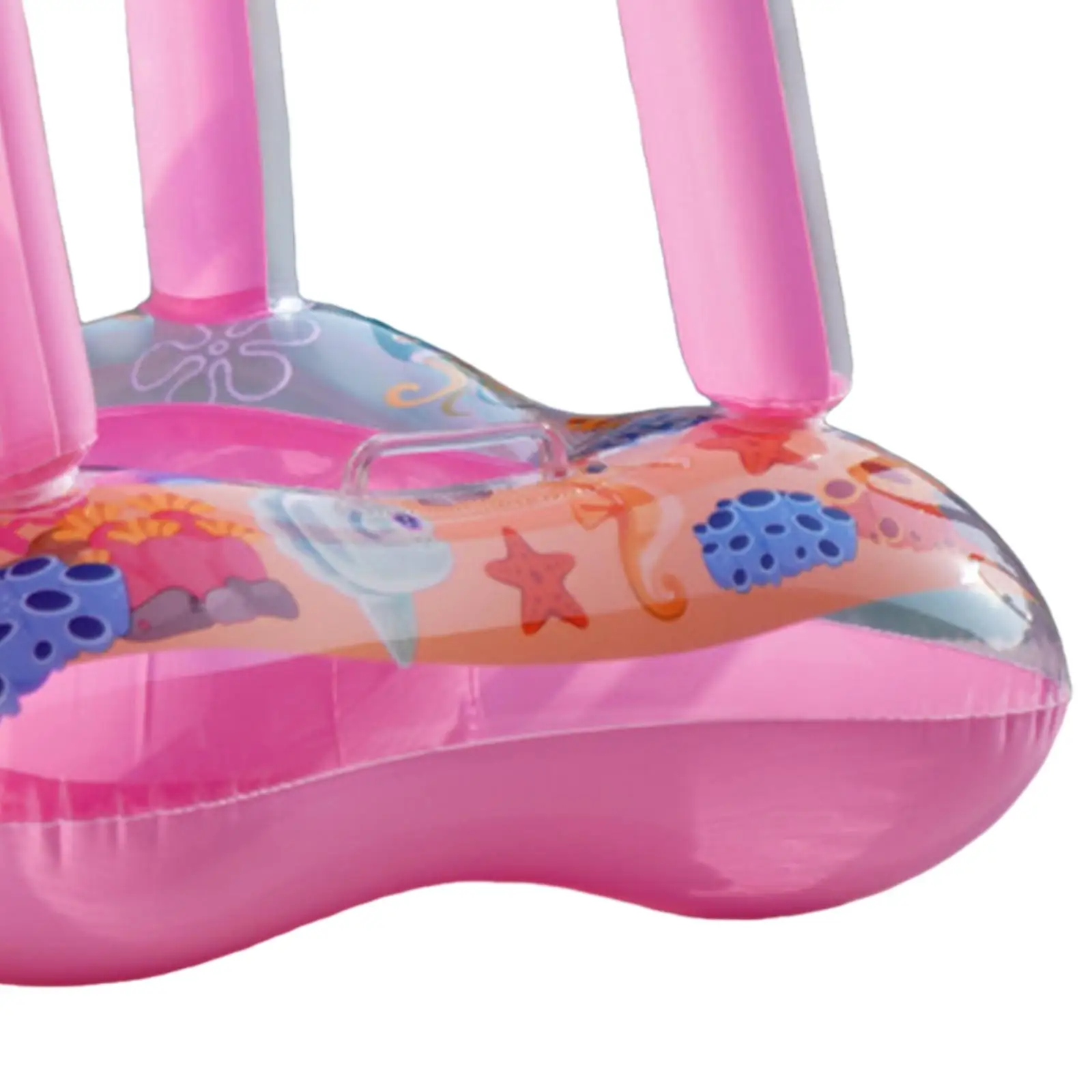 Aufblasbarer Baby-Pool-Schwimmer, kein Umklappen mit Baldachin, Baby-Schwimmring für Jungen, Mädchen, Kinder, Kleinkinder, Anfänger, Schwimmer, Kinder