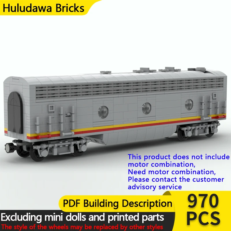 

Модель городского автомобиля MOC, строительные кирпичи, EMD F7 Type B, дизельный локомотив, модульная технология, детские праздничные подарки, сборные игрушки, костюм