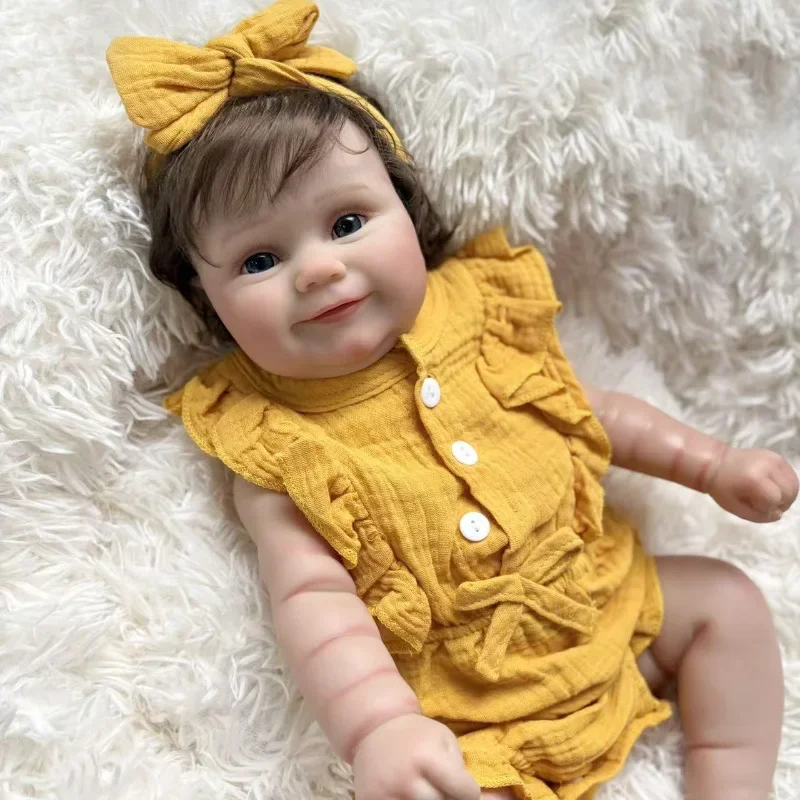 NPK 18''3D Huid Meerdere Lagen Schilderen met Zichtbare Aderen Hoge Hoeveelheid Full Body Reborn Maddie Handgemaakt Speelgoed voor Kerstcadeau