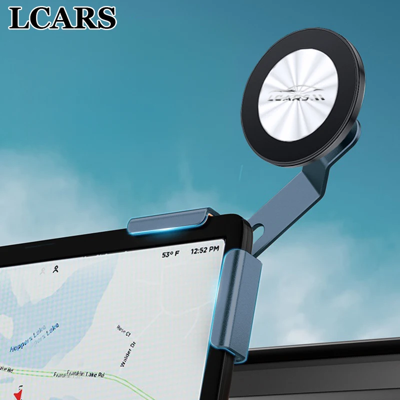 Aluminum Alloy Car Phone Holder Magnetic Navigation Support for Tesla Model Y/3 And Other New Energy Vehicles Screen Dedicated