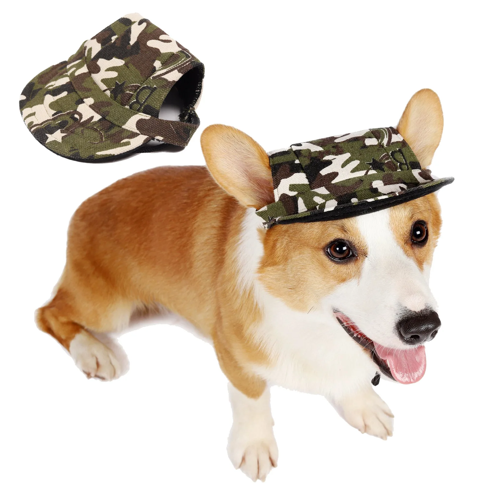 Pet Hat Dog Hat Baseball Hat Summer Canvas Dog Cap Only For Small Pet Dog Outdoor Accessories Outdoor Hiking Sports