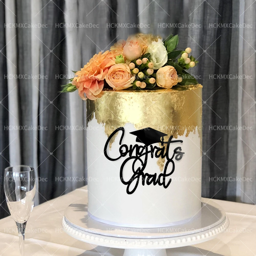 5 قطعة/1 قطعة الذهب كعكة التخرج توبر الدكتوراه قبعة كعكة توبر لحفلة التخرج الاكريليك كعكة توبر كعكة لوازم الديكور