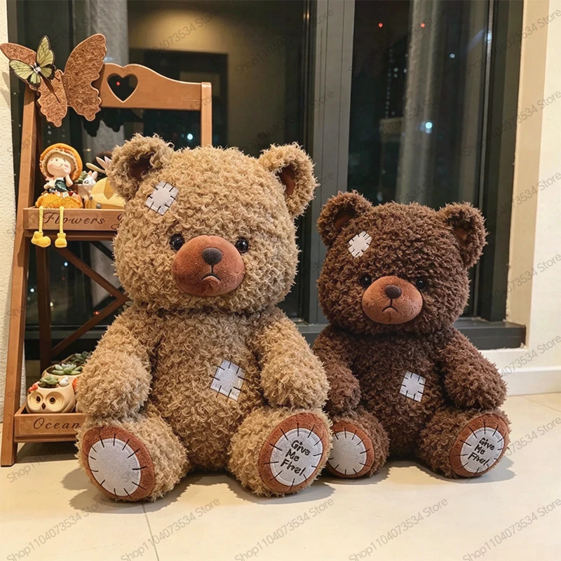 Cute Sitting Beggar Teddy Bear Plush Keychain Bag Pendant Small Gift Stuffed Doll For Girls Kids Home Decor Soft Fluffy Lovely