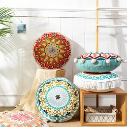 Tatami Futon Meditation Cushion Cover 45cm Yoga Mat National Style Morocco Pillowcase Balcony Window Chair Cushion Unfilled