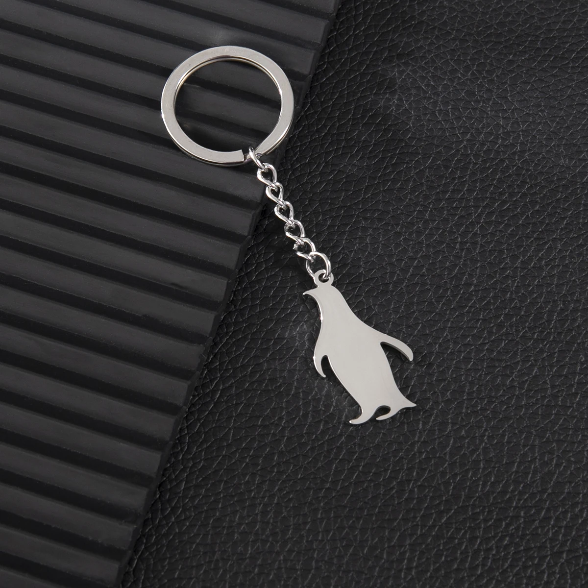 Small Animal Penguin Wallet Keychain For Women Handmade Stainless Steel Diy Bag Charm Pendant Key Chain Keyholder Accessories