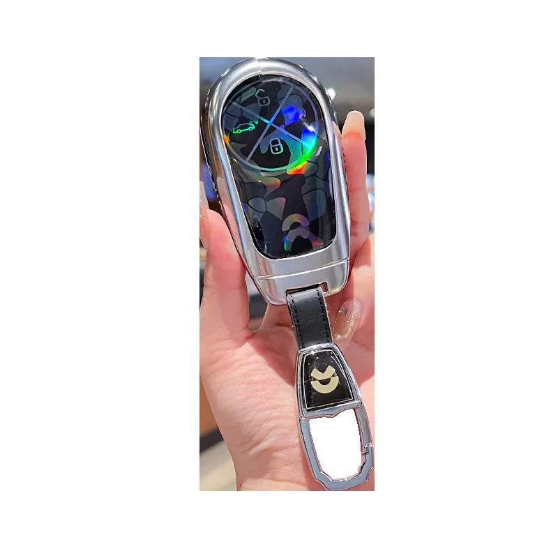 Premium Zinc Alloy Key Cover Case for NIO ET5/ET7/ES7/ES6/EC6/ES8/ET5T/EC7 (2024) - Protective Key Fob Shell Key Bag Chain