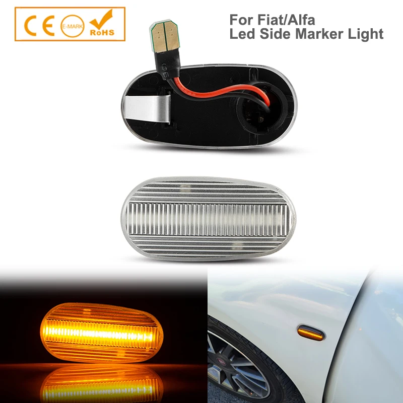 

Dynamic LED Side Marker Fender Indicator Light For Alfa Romeo Mito 955 For Alfa Romeo Mito 147 pre-facelift GT 937 Fiat Bravo