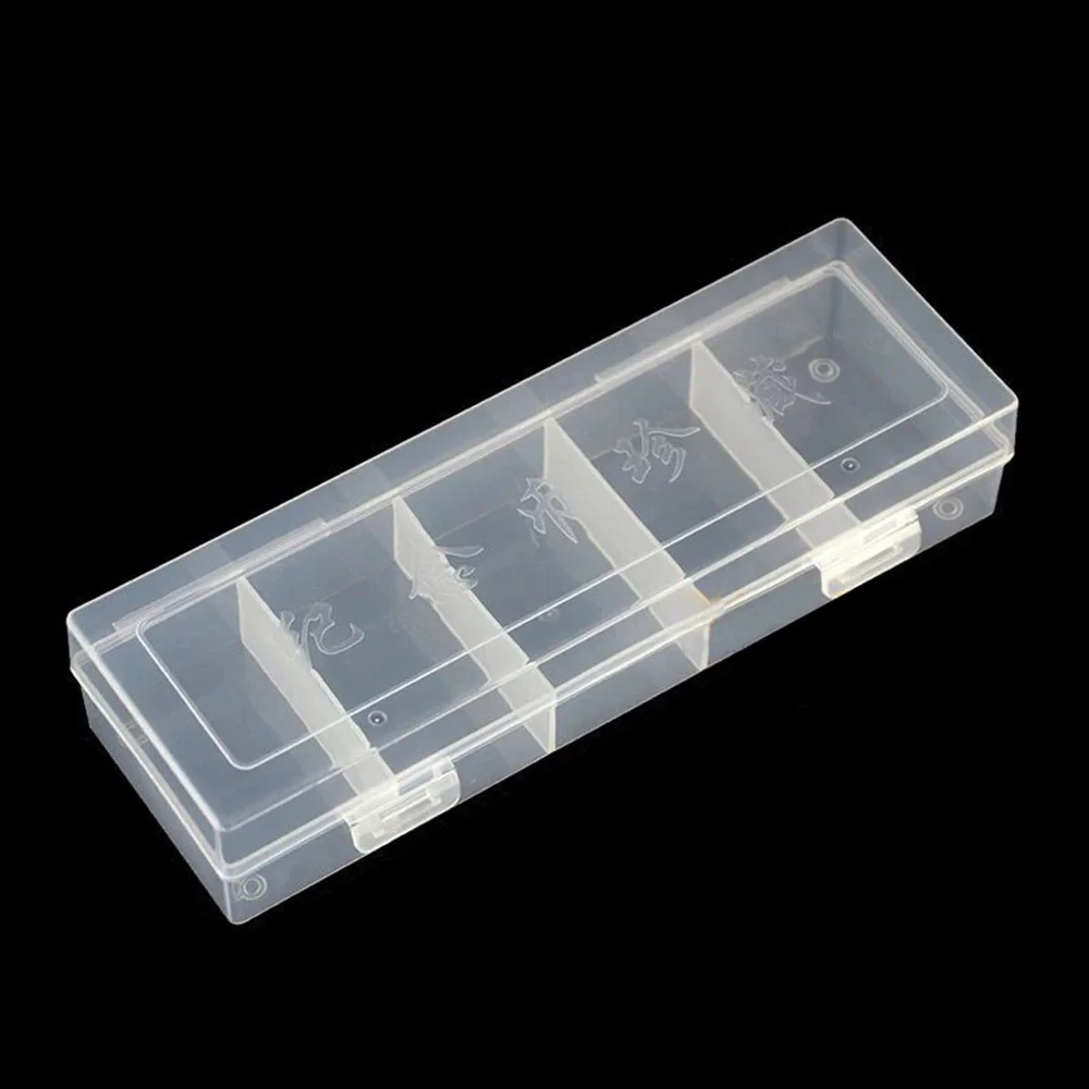 Coin Storage Box Clear Collection Display Case Smally Items Organization Home Storage Protection Rectangle Plastic Containers