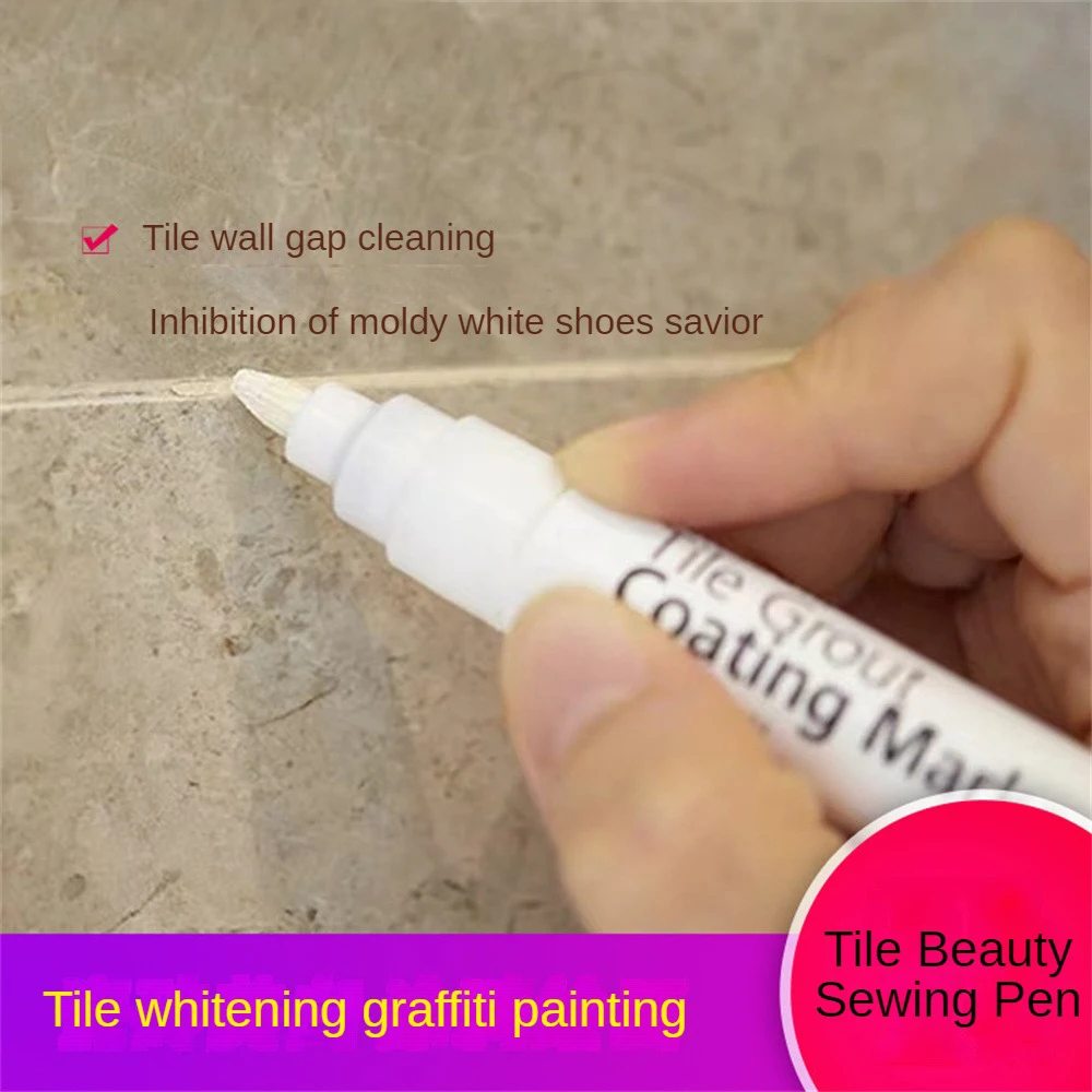 Grout Pen Special Furniture Beautiful Strong Antibacterial Color Optional Stone Cleaning Powder Gap Pen Color-changing Gap  Pen