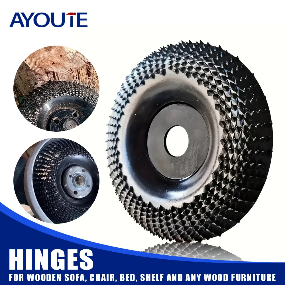 

1Pc 4Inch Wood Grinder Wheel Disc, Wood Shaping Wheel, Grinding Wheel Carving Abrasive Disc for Woodworking Grinders