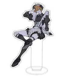 Anime Genshin Impact Tartaglia cameriera costume acrilico figura Stand Desktop Decor regalo giocattolo modello ornamenti Desktop 10cm