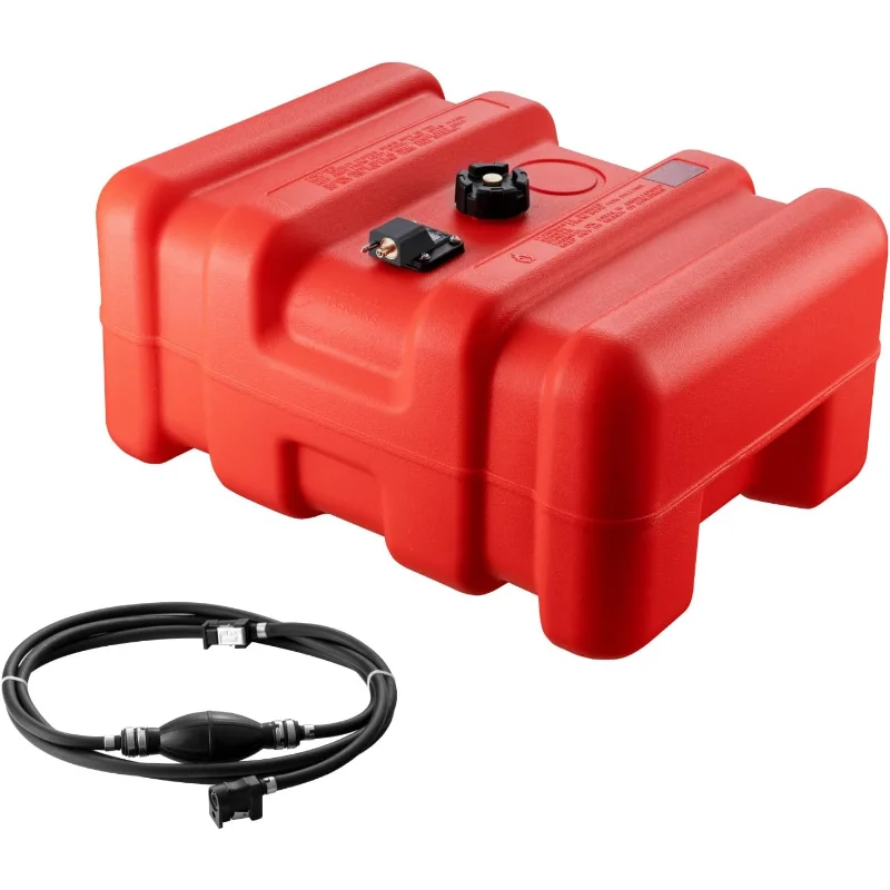 

VEVOR Boat Marine Fuel Tank, 12 Gallon/55L, Portable Fuel Gas Tank for Outboard Engine Boats, Plastic Outboard Marine Boat